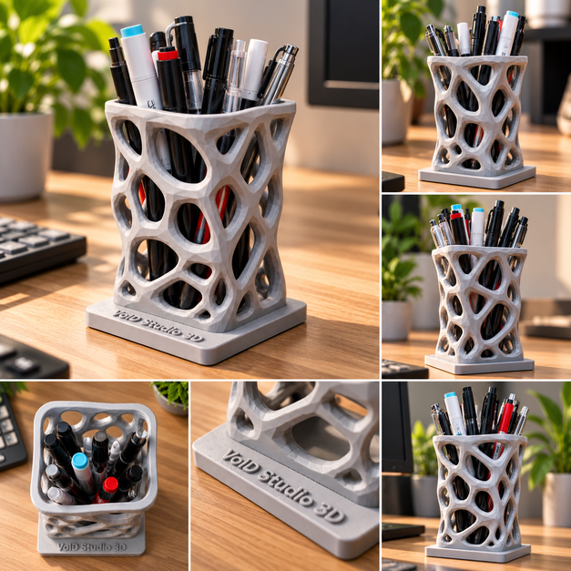 Voronoi Pen Holder